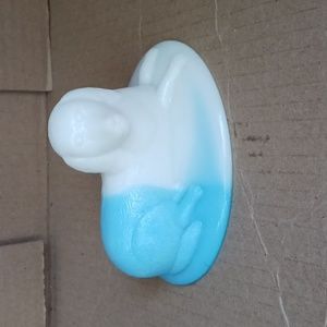 Vintage milk glass dog dish lid(lid only)